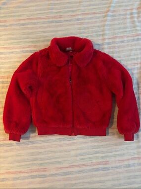 Hanna Anderson Faux Fur Jacket sz 8